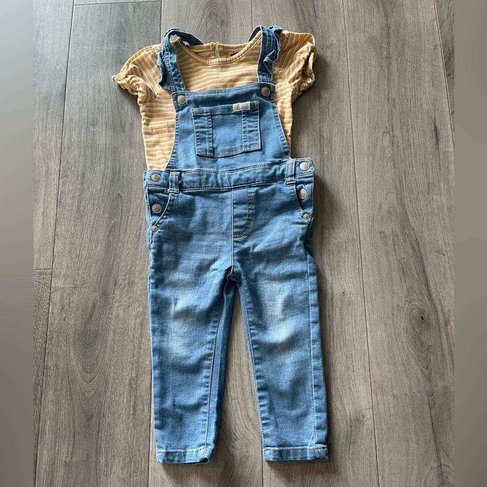 7 for All Mankind overall 2 pc set 24 months